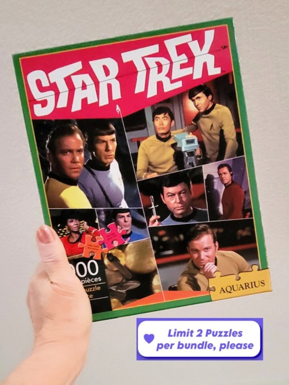 Aquarius STAR TREK Kirk Spock Jigsaw Puzzle 1000 pieces